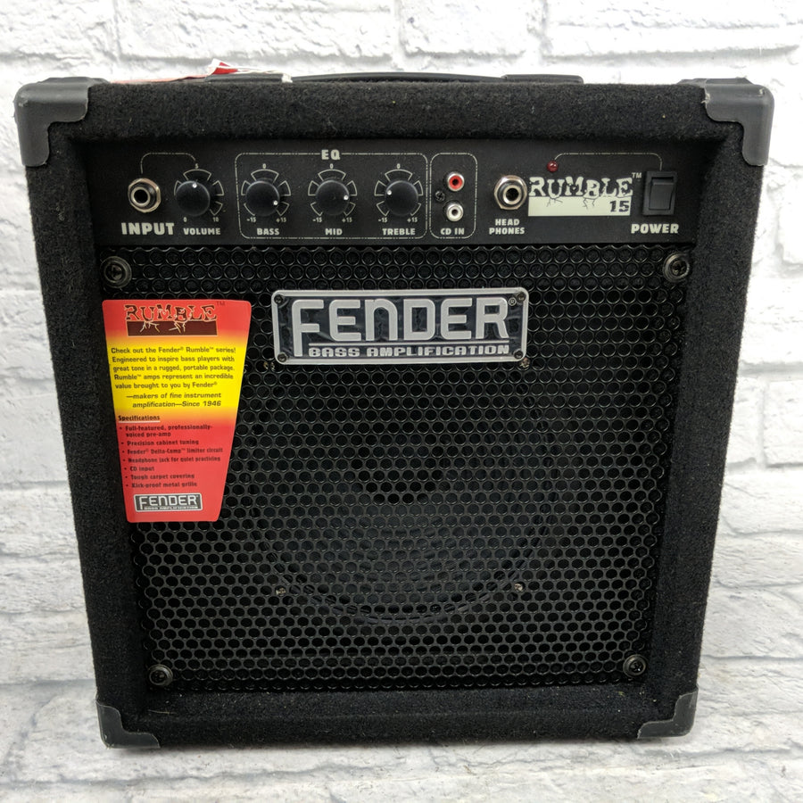 ** Fender Rumble 15 Bass Combo Amp