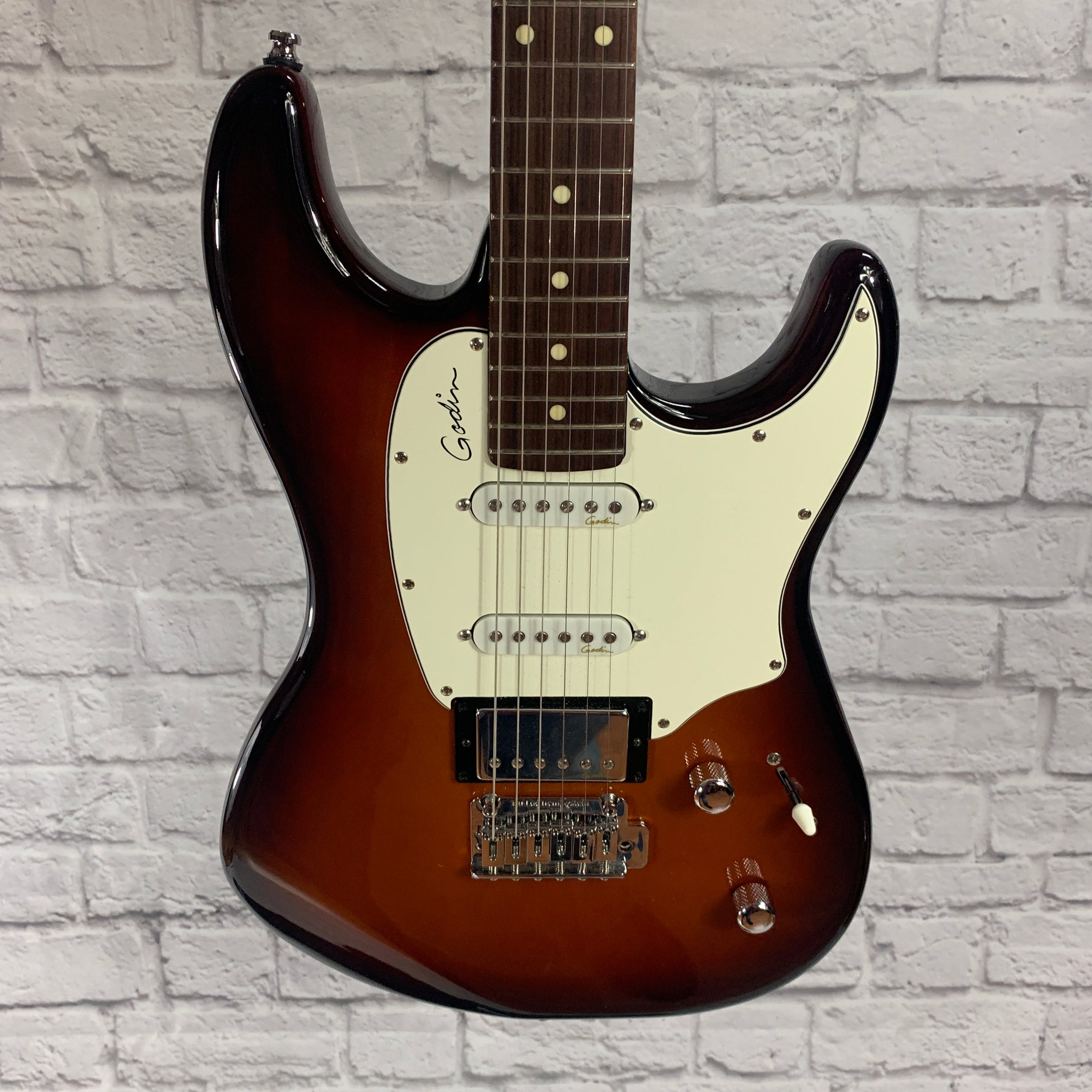 Godin Session HSS Electric Guitar Vintage Burst with Soft