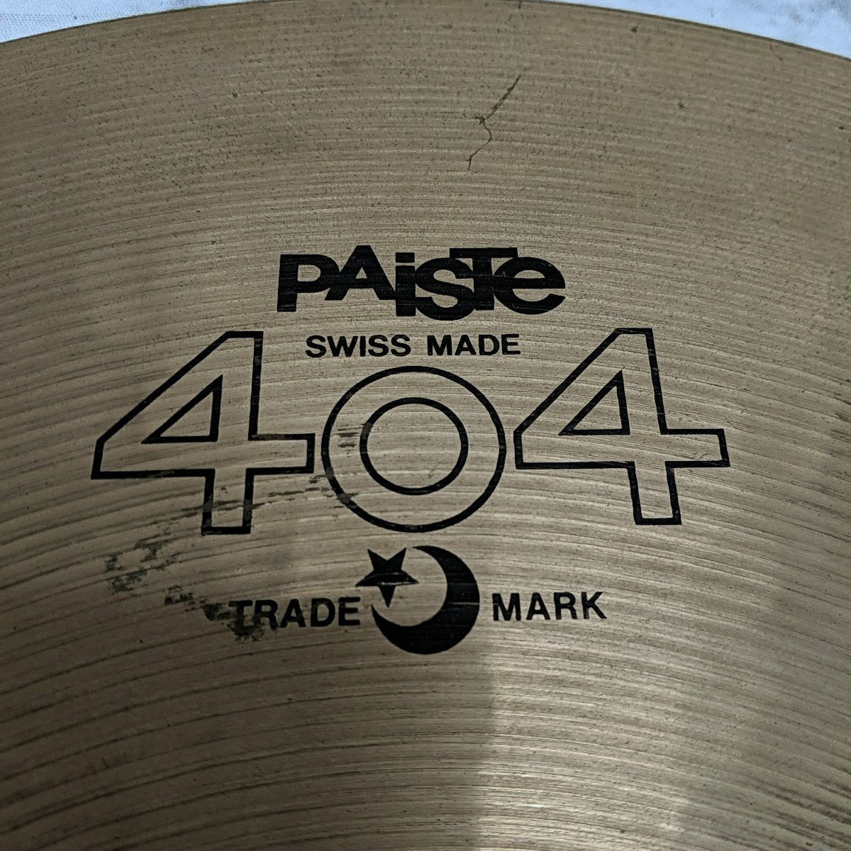 Paiste 404 Brown Label 18 CRACKED Crash Cymbal - Evolution Music