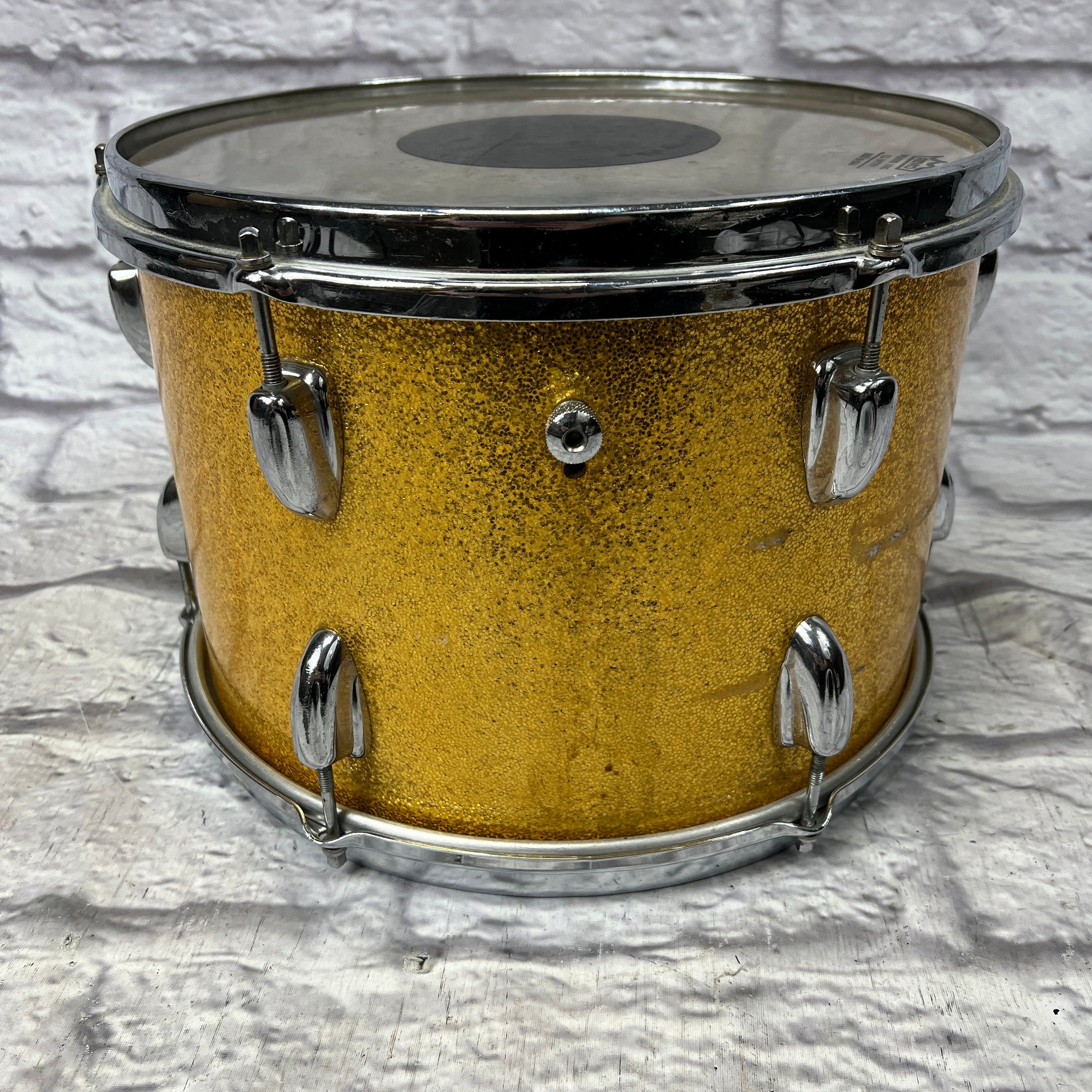 1966 Slingerland 13x9 13x9" Gold Sparkle Rack Tom