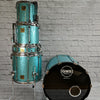GMS Grand Master Series Turquoise Sparkle Drum Kit