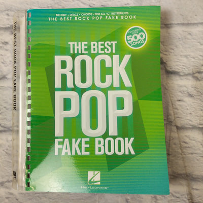 Hal Leonard The Best Rock Pop Fake Book - For C Instruments