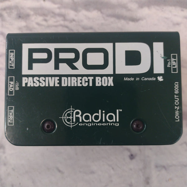 Radial Pro DI Passive Direct Box - Evolution Music