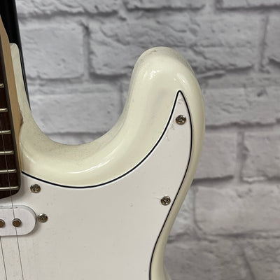 Harmonia Strat-Style Electric Guitar (White)