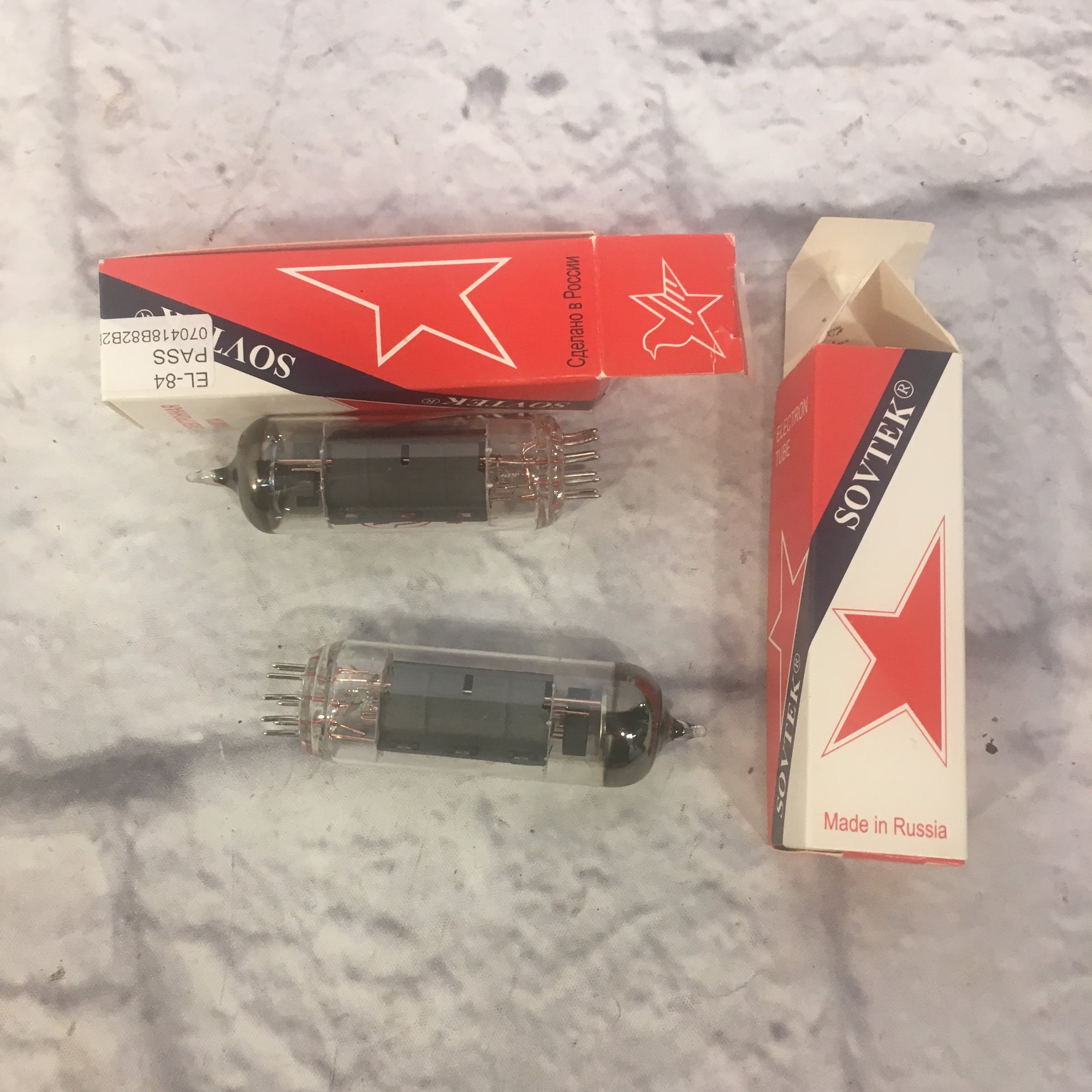 JJ EL84 Matching Pair Power Vacuum Tubes (Red Box)