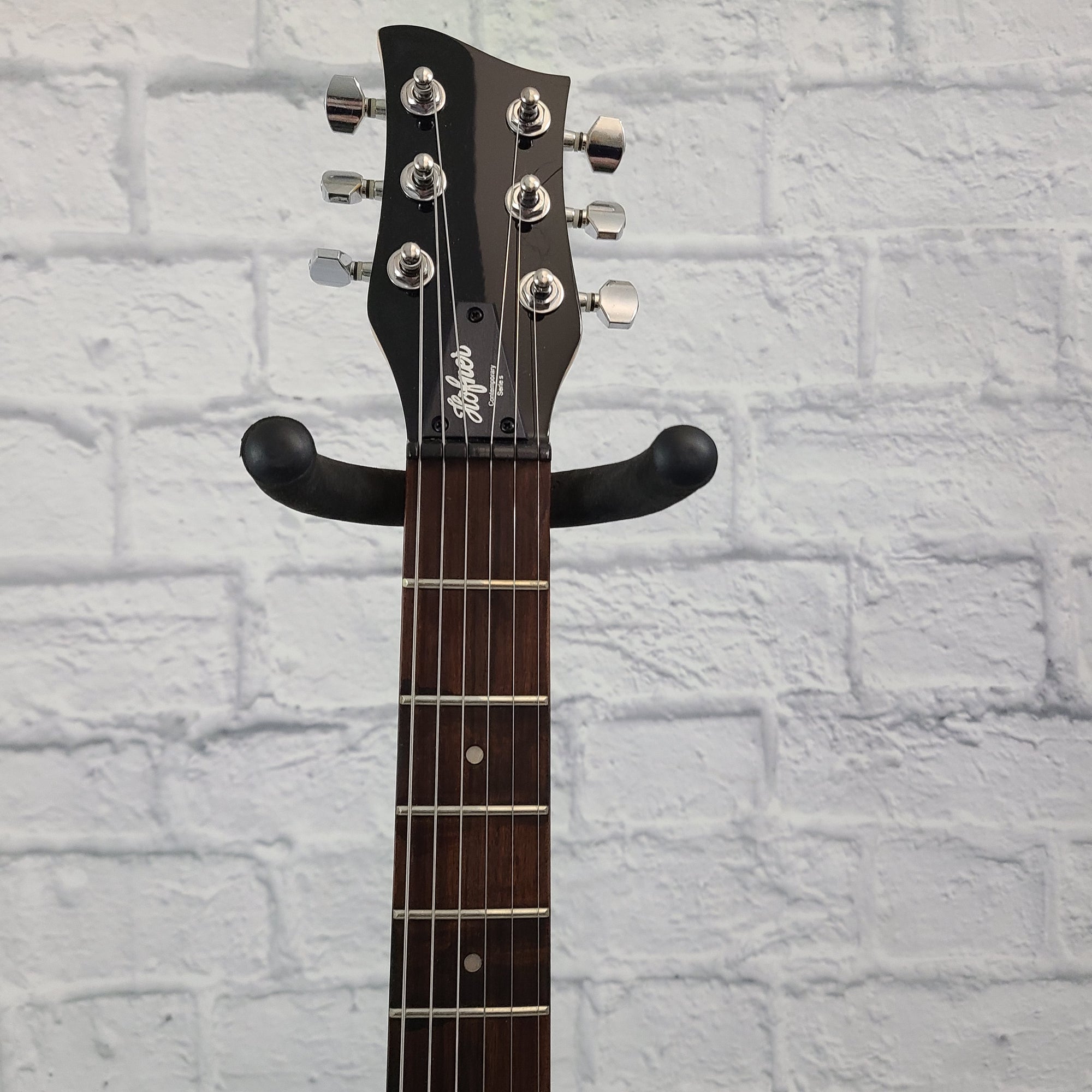 Hofner Shorty Travel Guitar w/ Gig Bag - Silver