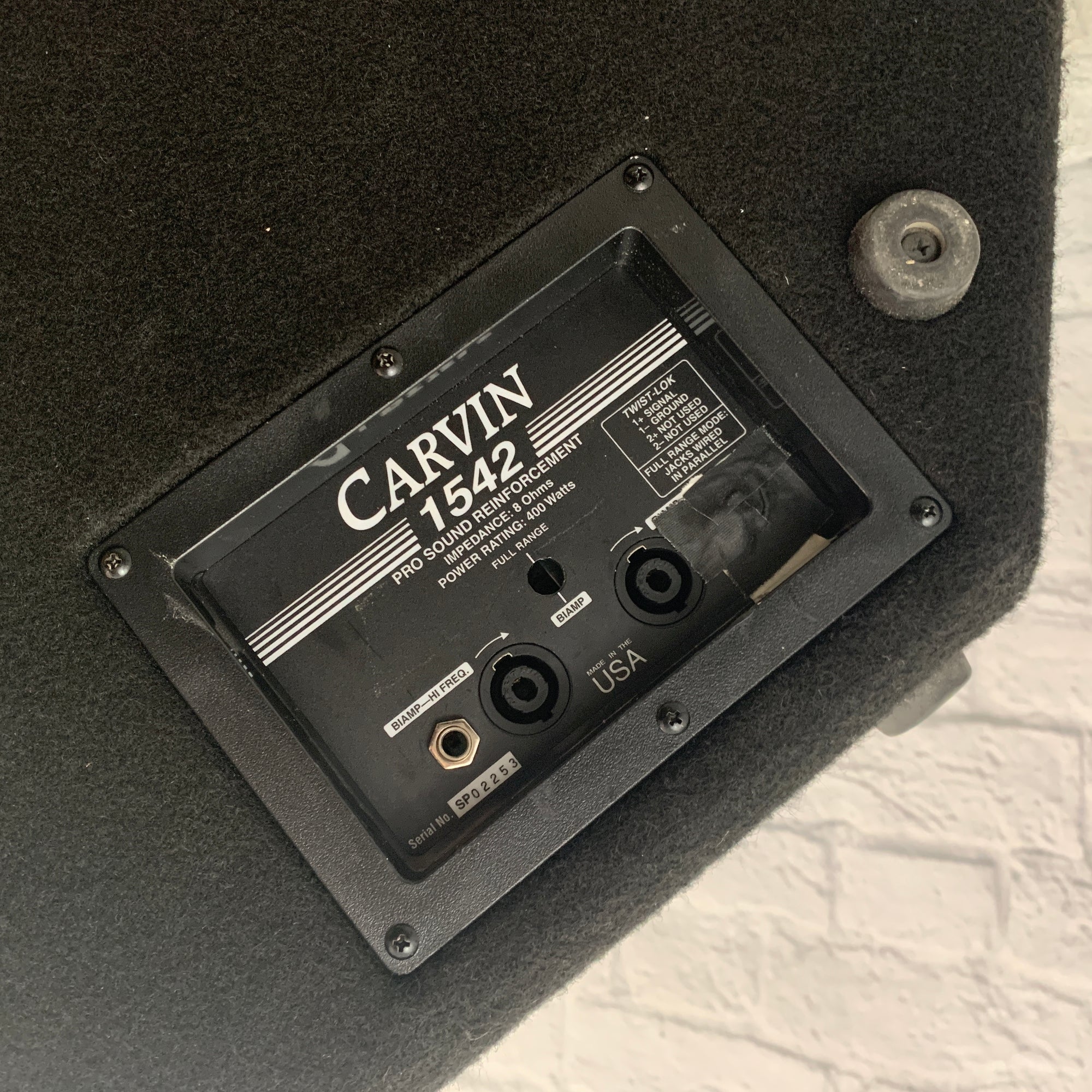 Carvin Pro Sound Reinforcement 1542 Speaker Stage Monitor Wedge