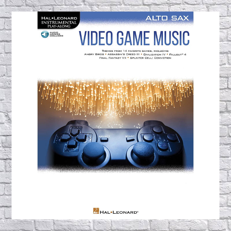 Hal Leonard Video Game Music For Alto Sax-book + Audio Online