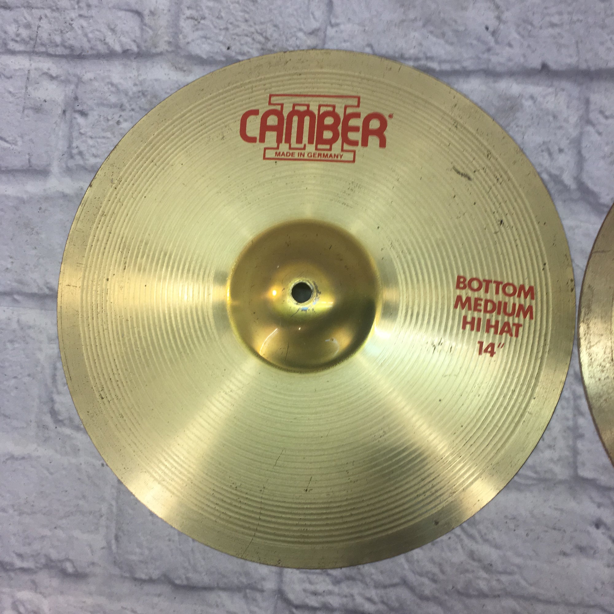 Camber III 14in Medium Hi Hat Cymbal Pair (cracked)