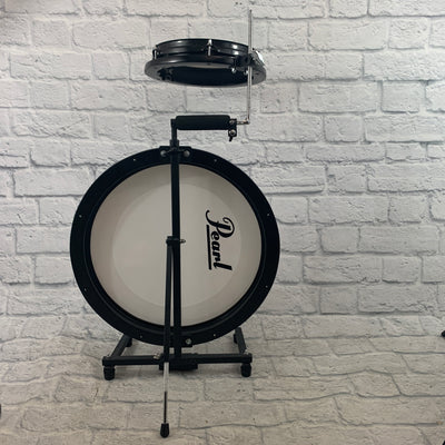 Pearl PCTK1810BG Compact Traveler 10 / 18" 2pc Portable Practice Drum Set with Bag