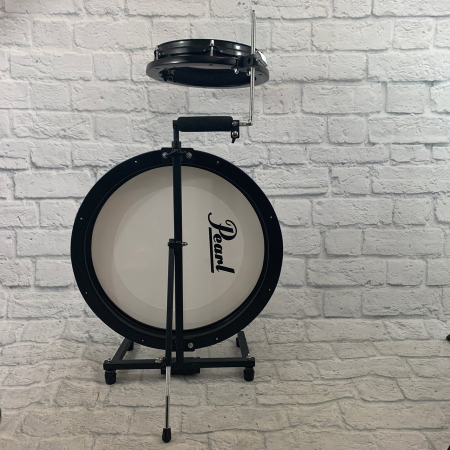 Pearl PCTK1810BG Compact Traveler 10 / 18" 2pc Portable Practice Drum Set with Bag