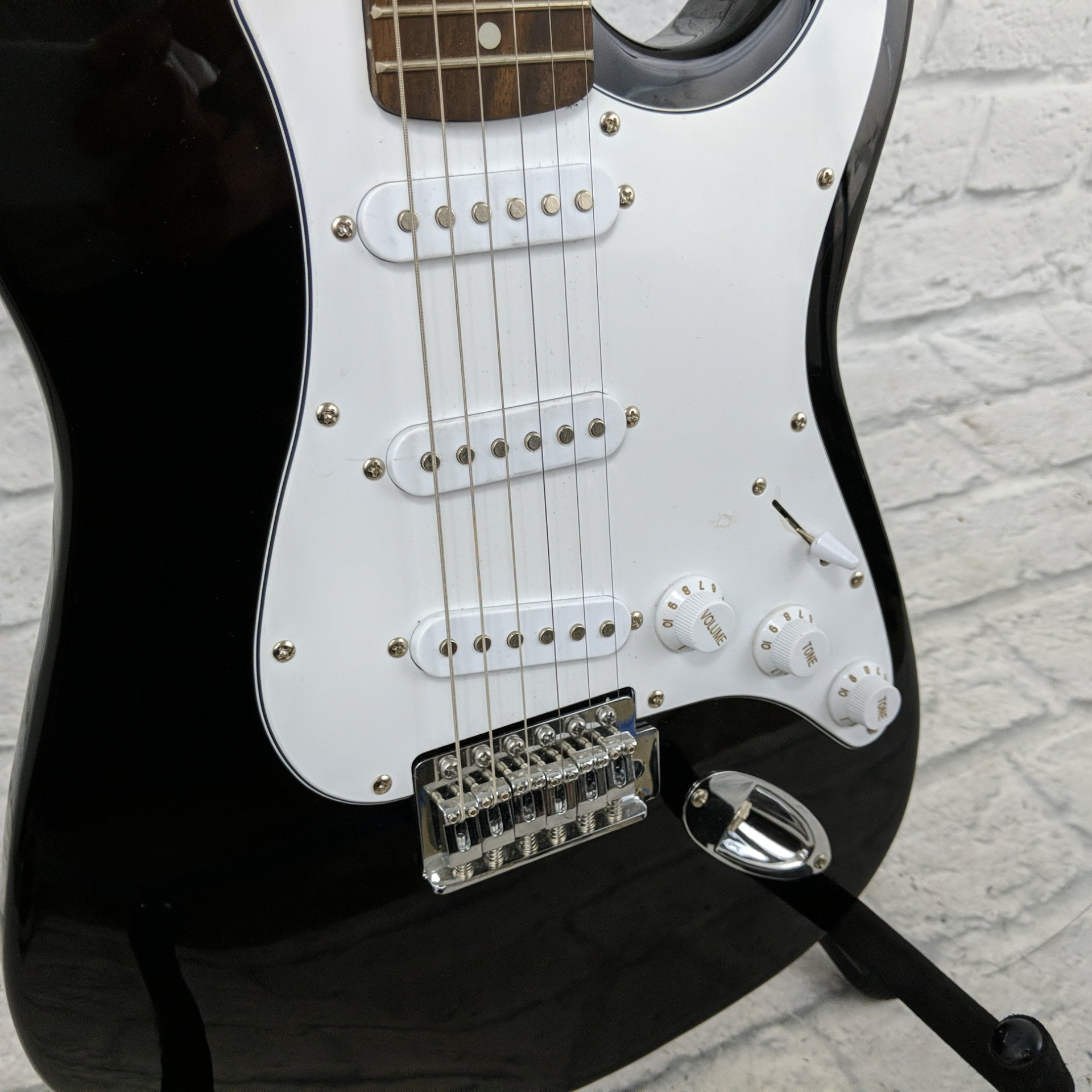 Kay Vintage Series S Style Black Electric Guitar