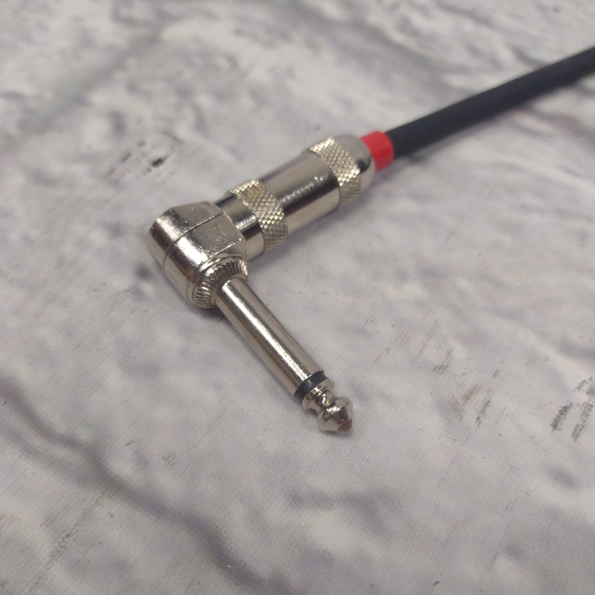 1/4" TS Straight to Right-Angle Instrument Cable - 16ft