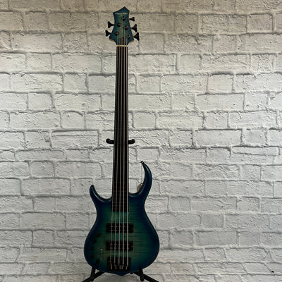 Sire Marcus Miller M7 Left-Handed 5-String Electric Bass - Transparent Blue w/ Gig Bag