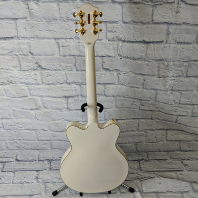 Gretsch G5422TG Electromatic Hollowbody Double Cutaway W/ Bigsby Tremolo, Gold Hardware - Snowcrest White