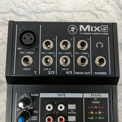 Mackie Mix5 5-input Compact Mixer