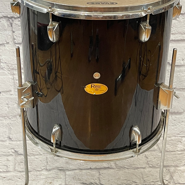 Royce 16 x 16 Black Floor Tom - Evolution Music