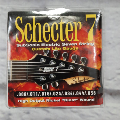 Schecter 7 Electric Guitar Strings 9-56 High Output Nickel Blast Wound