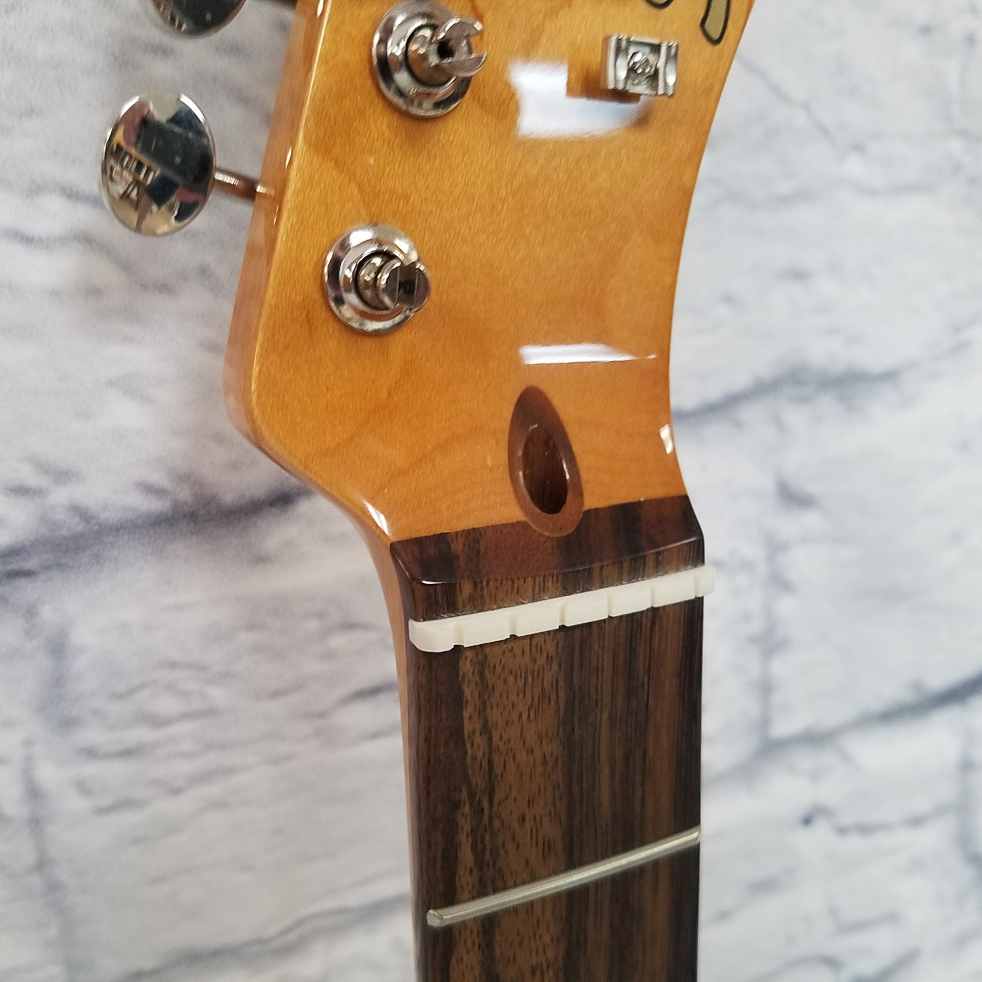 Squier Custom 60's Tele Neck with Frets and Tuners for Electric Guitar