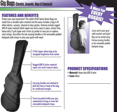 On-Stage GBB4550 Series Bass Guitar Gig Bag