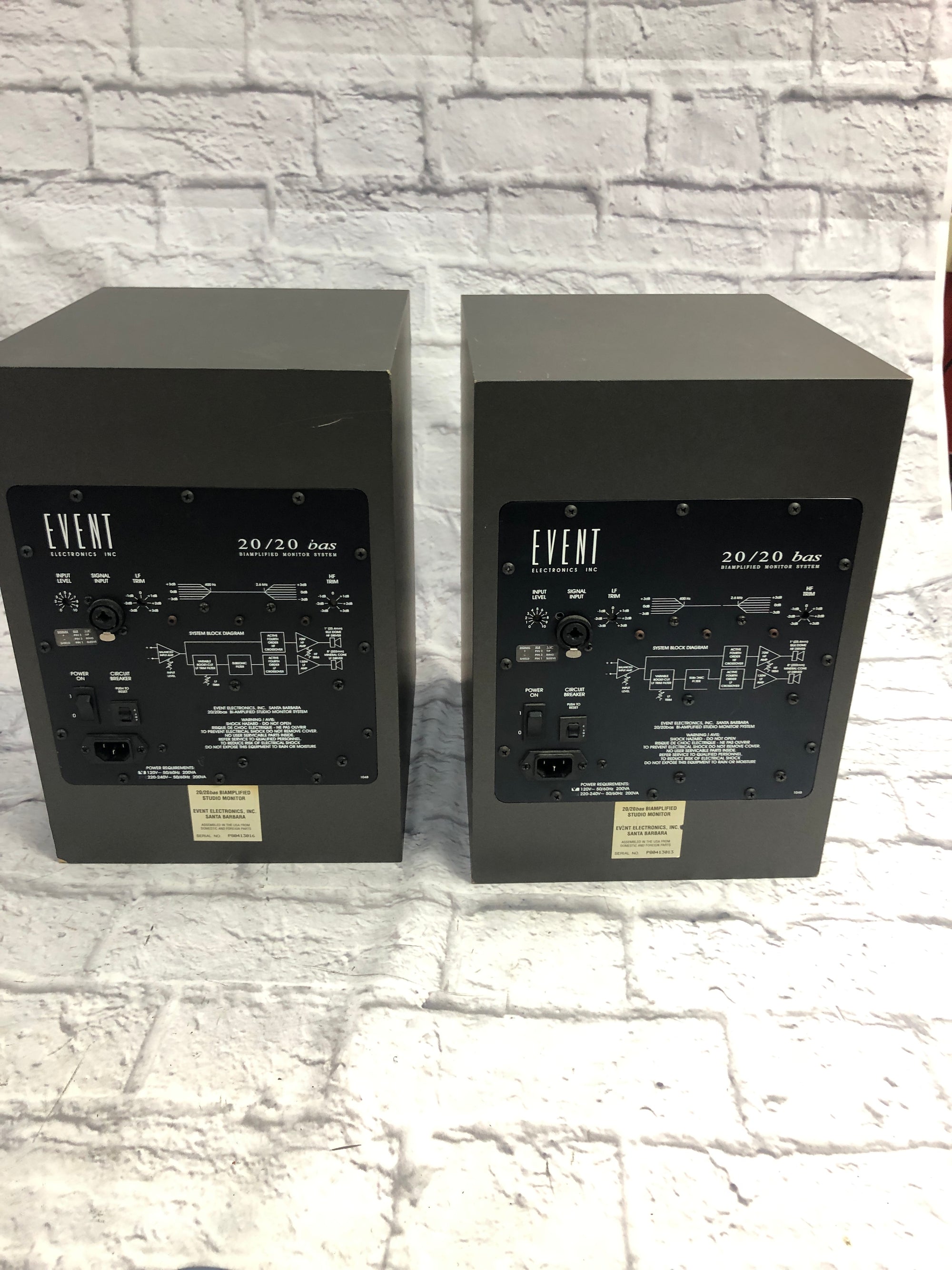 Event 20/20 BAS Studio Monitor Pair