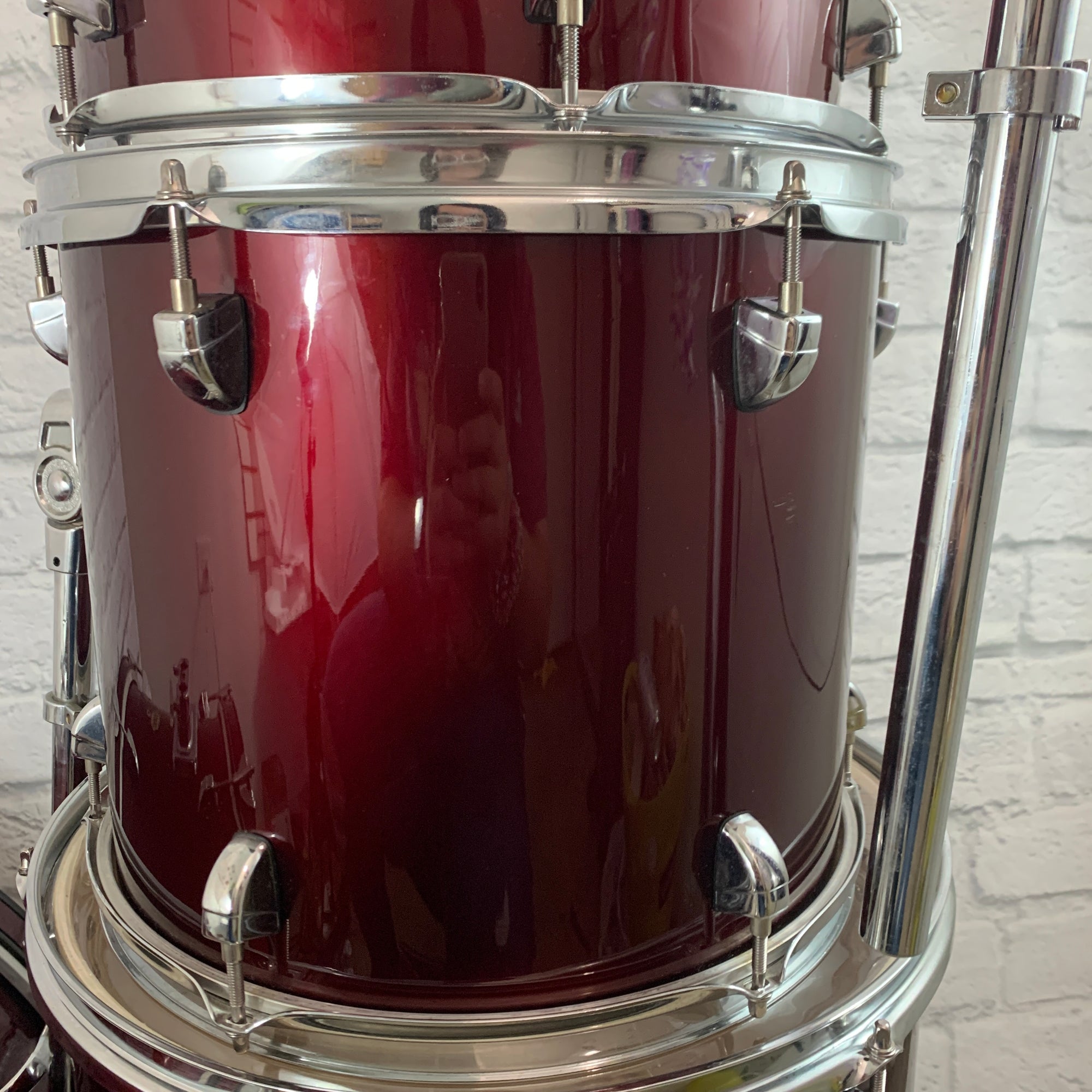 Peace 4-pc Drum Kit 12/13/16/22 - Wine Red