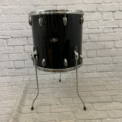Slingerland 16" x 16" Floor Tom Niles Badge Black Wrap