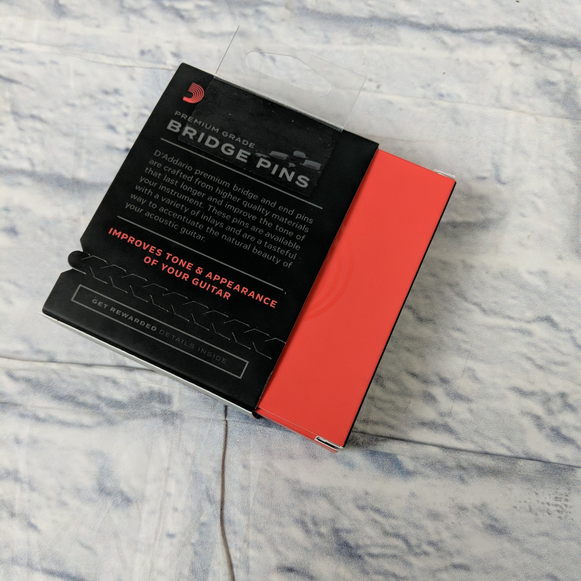 D'Addario Ebony Acoustic Bridge Pins