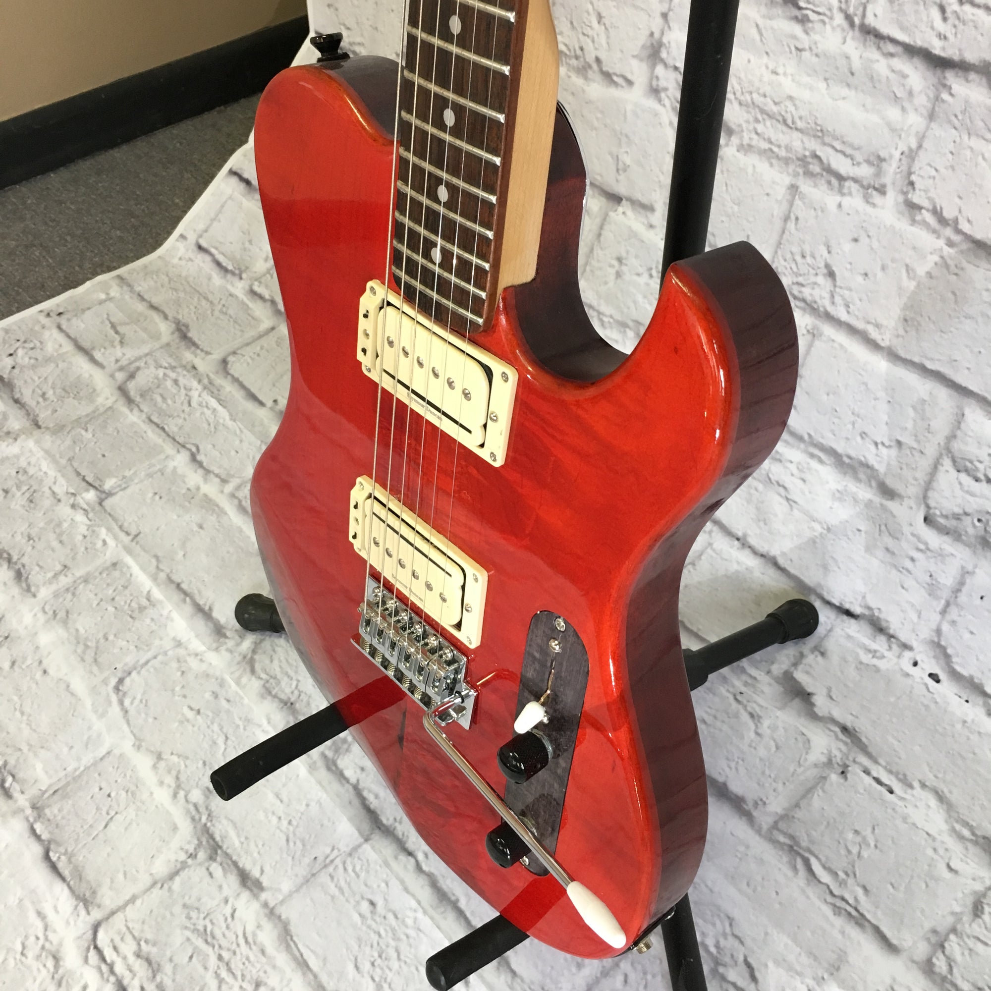 Gatto Tele Style Electric Guitar Trans Red Finish