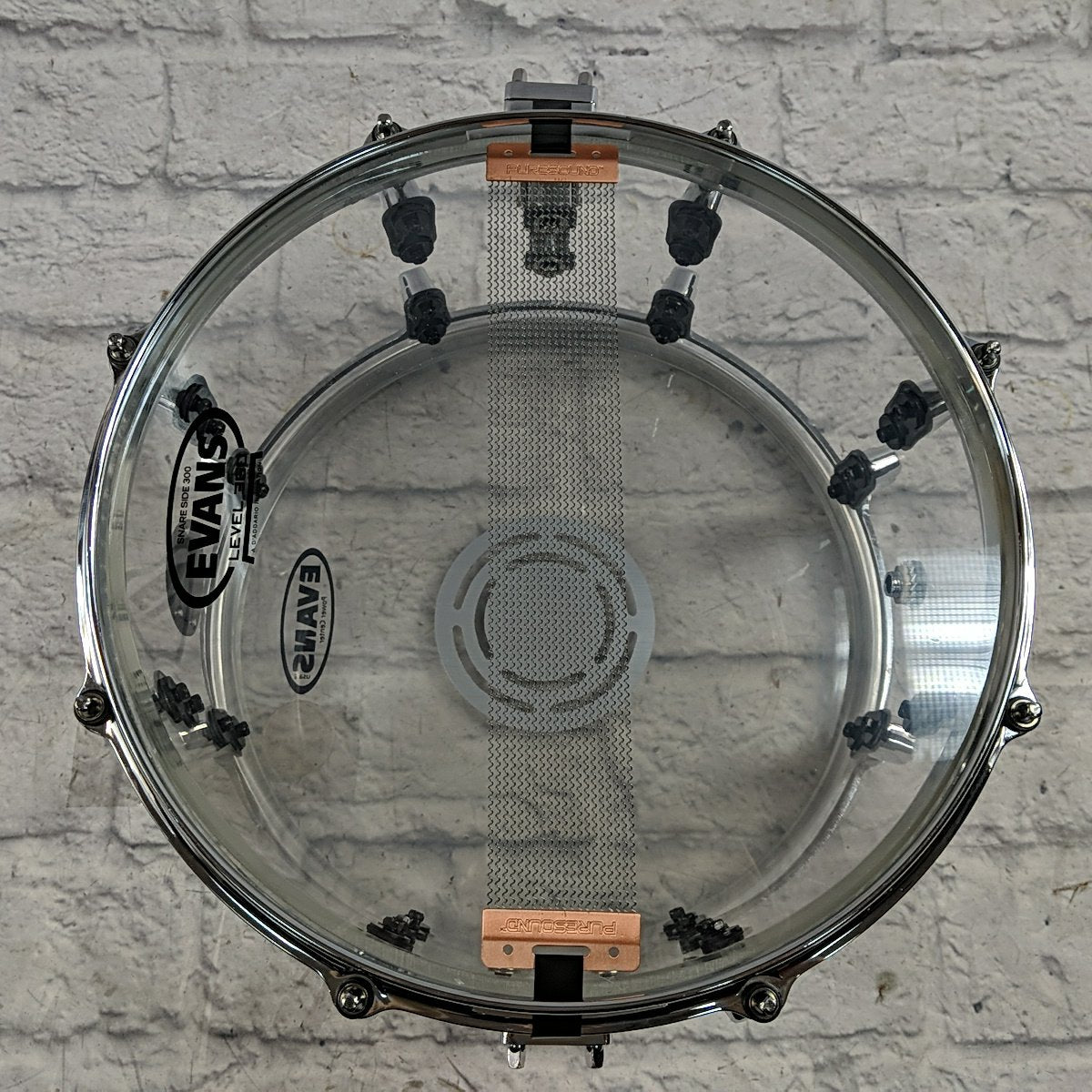 Crush Clear Acrylic 13x7 Snare Drum