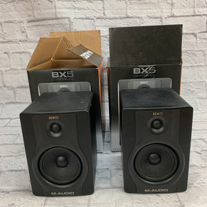 M-Audio BX5 Carbon Black Studio Monitor Pair