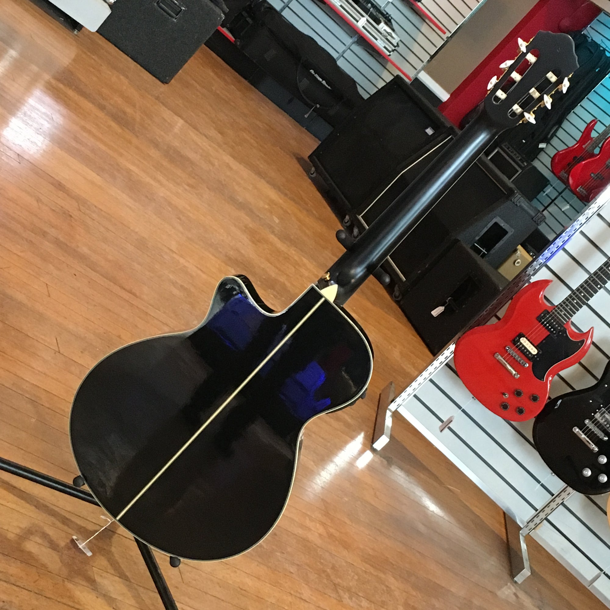 Ibanez AEG10NII-BK Black Nylon String Acoustic-Electric  Classical Guitar