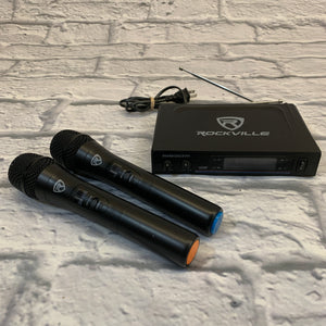 Rockville RWM1203VH VHF Wireless Dual Handheld Microphone System