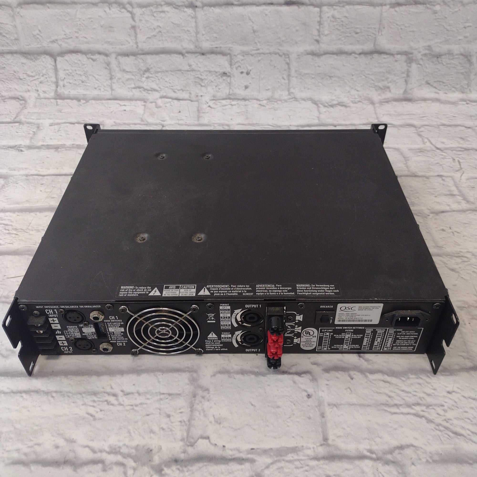 QSC RMX1850HD Power Amp - Evolution Music