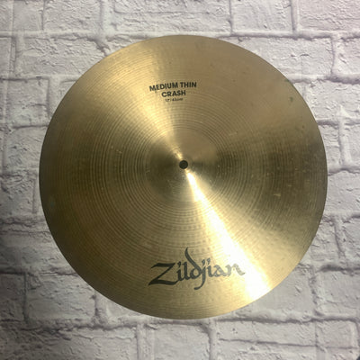 Zildjian Medium Thin 17" Crash Cymbal CRACKED