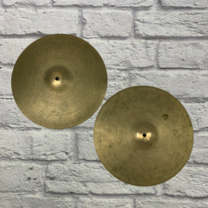 Vintage Zildjian Avedis 14" New Beat Hi Hat Cymbals 800g / 1350g