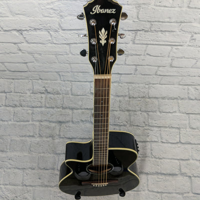 Ibanez AEG10LIIBK Lefty Acoustic Electric Guitar in Black
