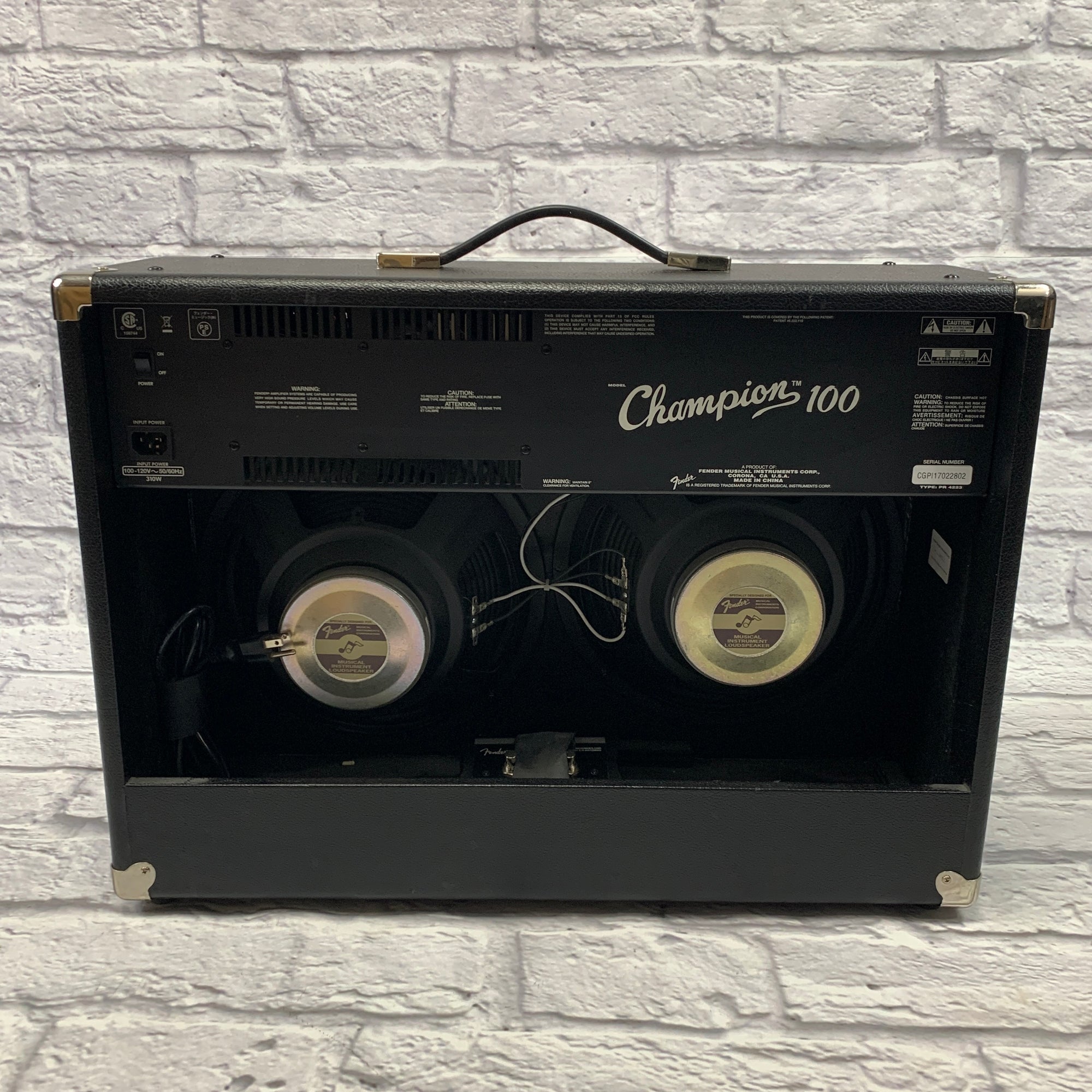 Fender Champion 100 2-Channel 100-Watt 2x12" Solid State Guitar Combo