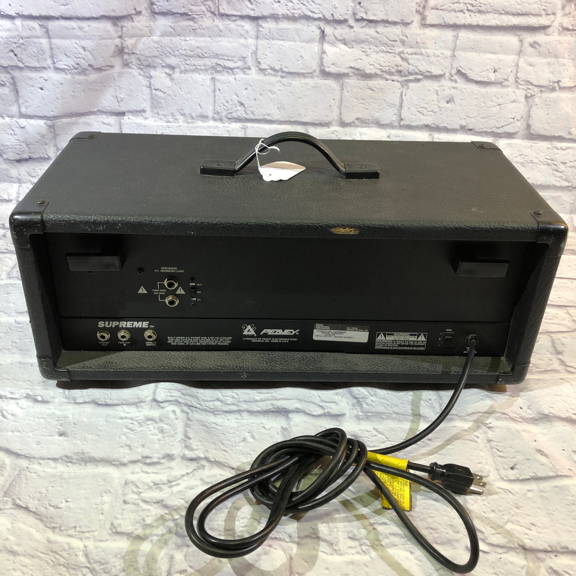 ミュージシャン PEAVEYamp Peavey Supreme 2 Channel TransTube 100 Watt Guitar Amplifier