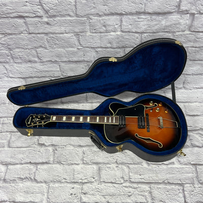 Ibanez Expressionist AFJ95 Archtop Electric Guitar w Hard Case