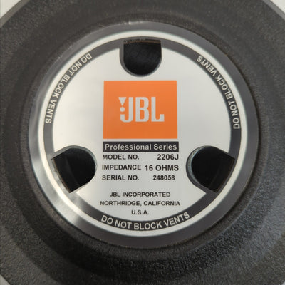 JBL 2206J 12in 16ohm PA Driver - Evolution Music