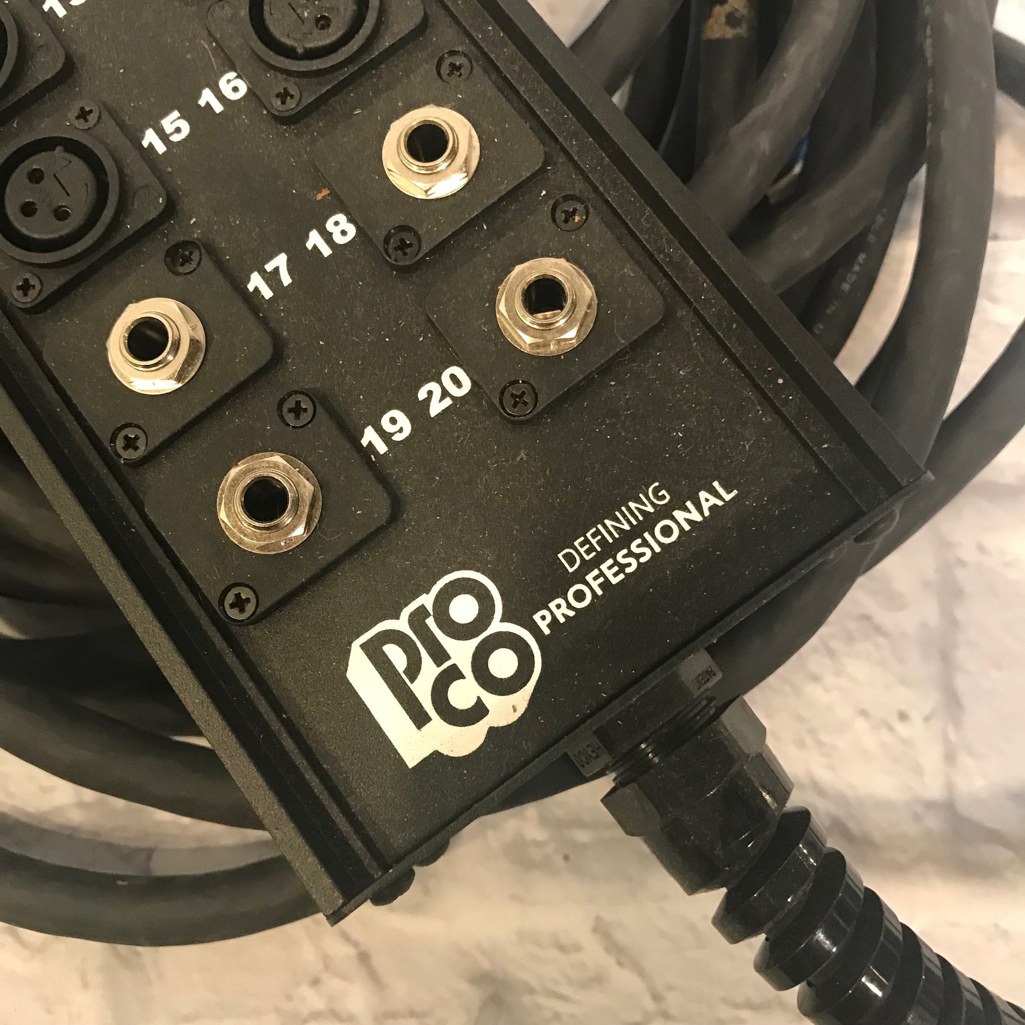 Pro Co SMA Series 16x4 Snake, TRS Returns - 50'