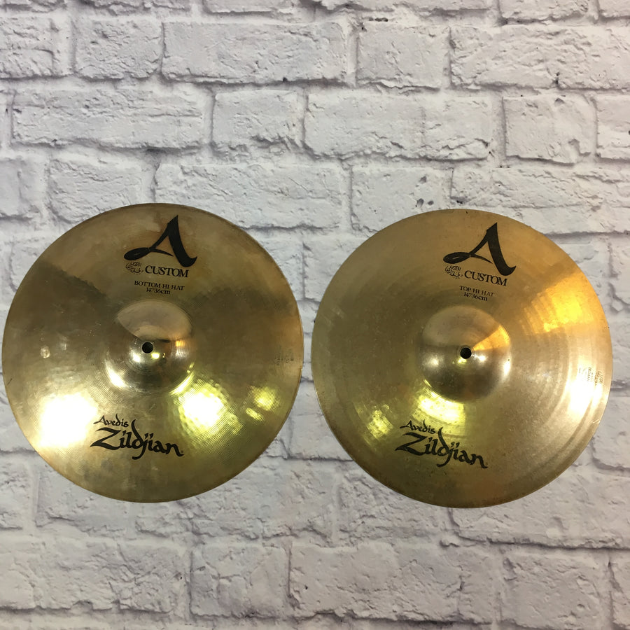 Zildjian 14in A Custom Hi Hat Cymbal Pair