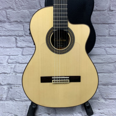 Cordoba 55FCE Negra Classical Acoustic Guitar w/ Case