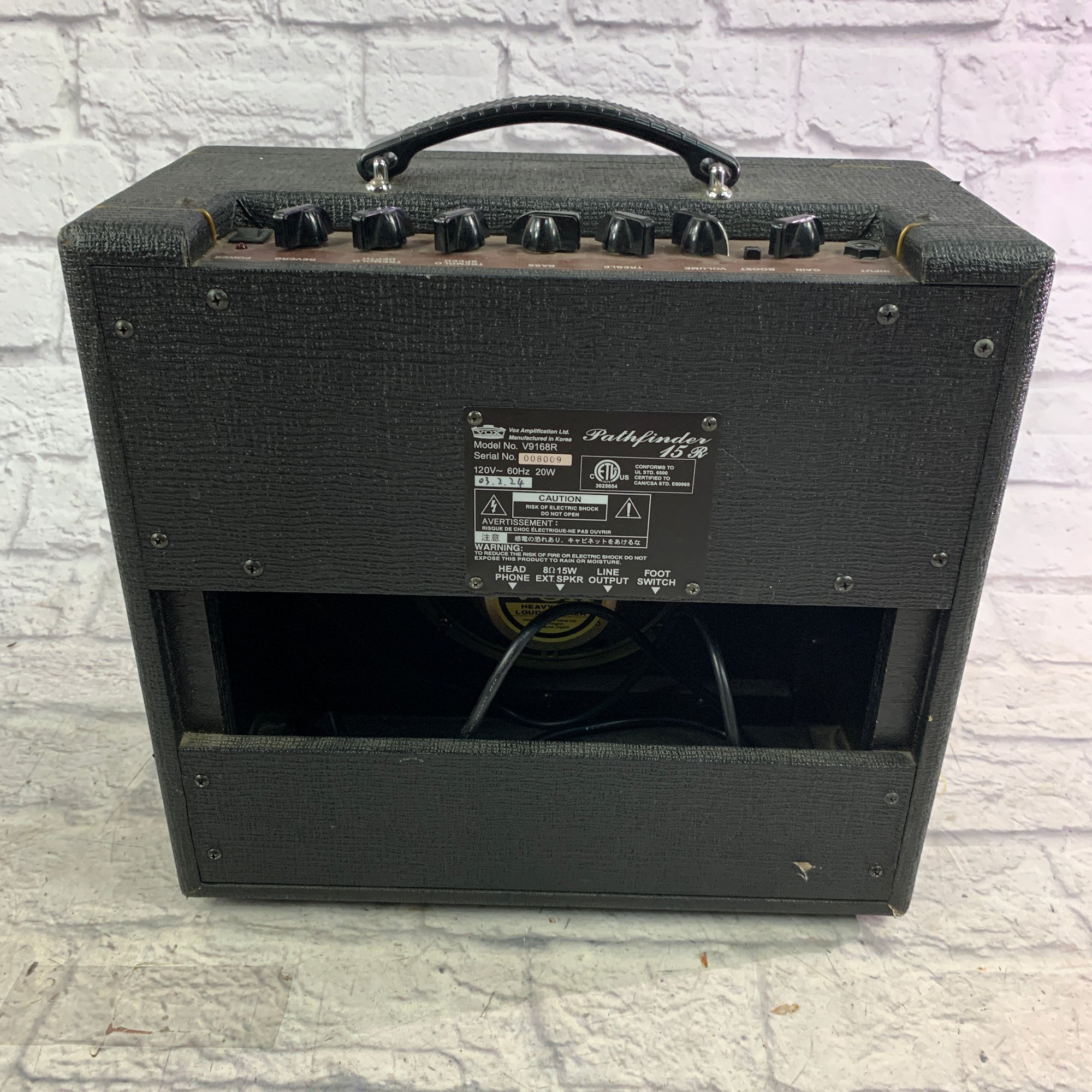 Vox Pathfinder V9168R Guitar Combo Amp Guitar