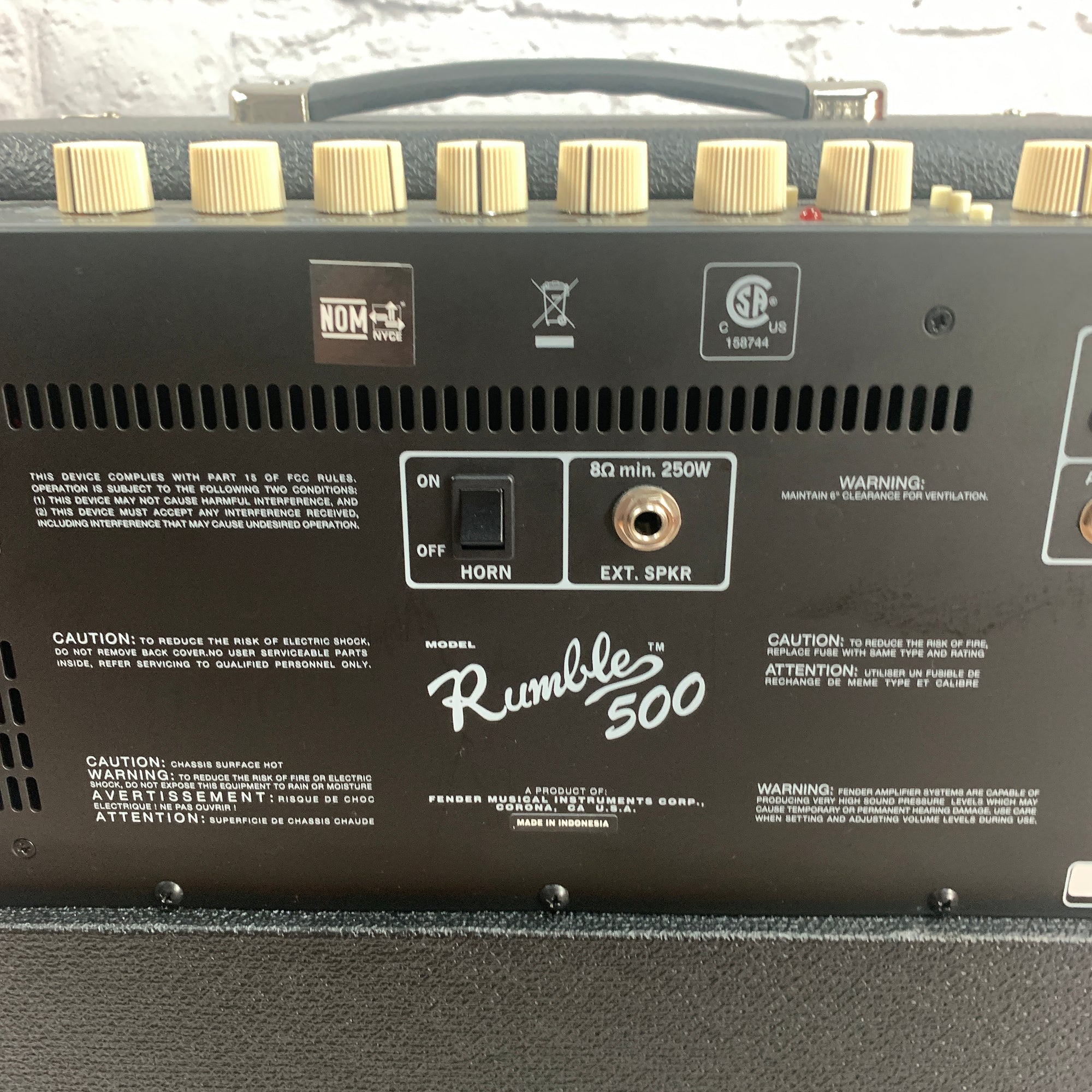 Fender Rumble 500 2x10 Bass Combo Amp