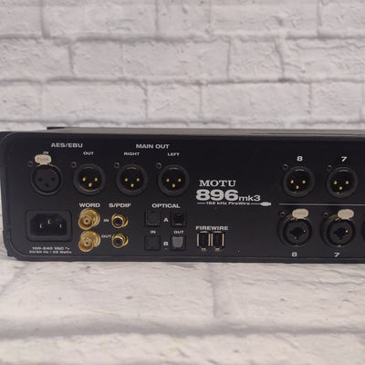 Motu 896 mk3 Firewire Interface Audio Interface