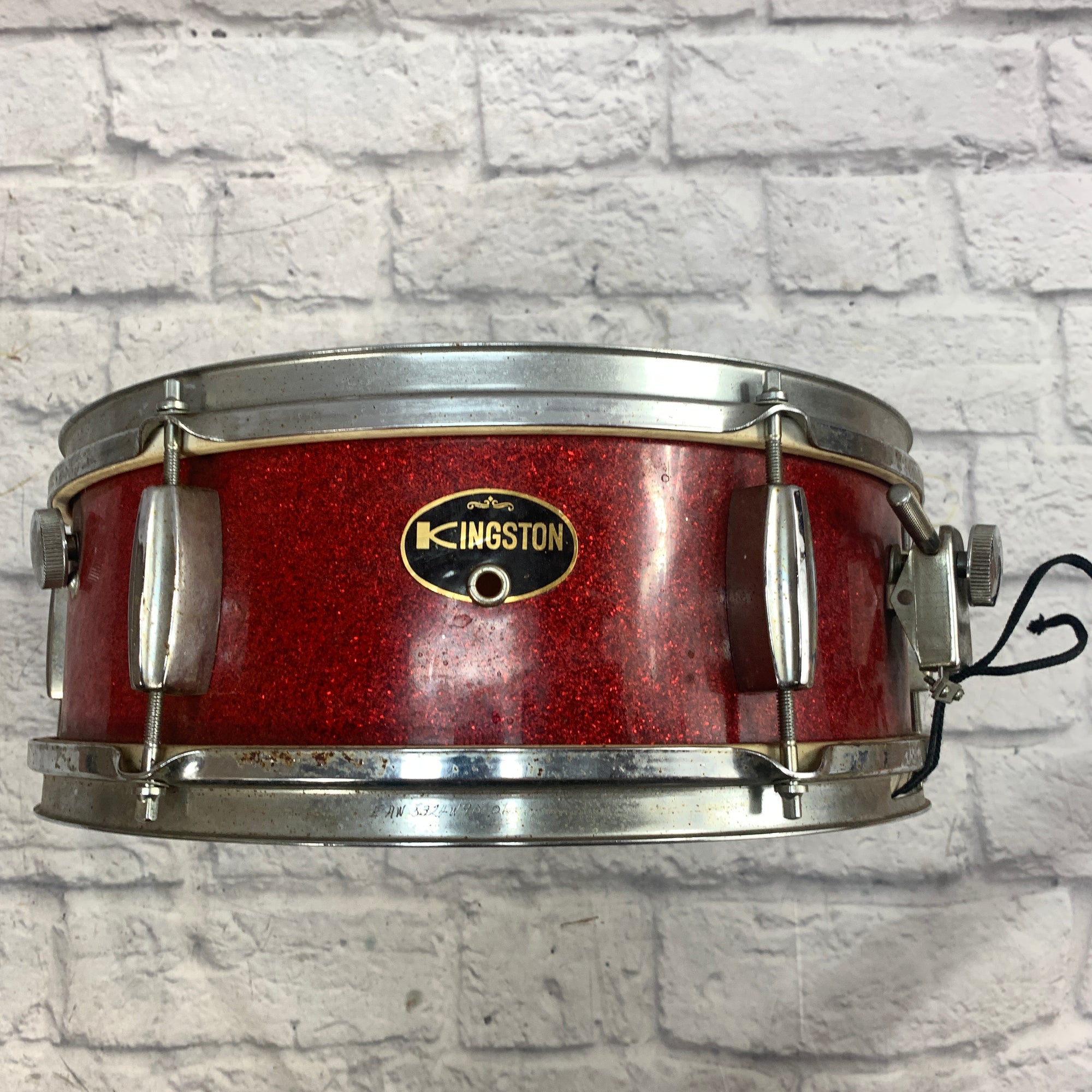 Vintage Kingston Snare Drum Red Sparkle 14