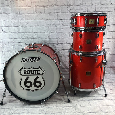 Gretsch USA Custom 4pc Drum Set Tangerine  Glass