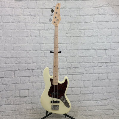 Nashville Guitar Works 225 Electric J Bass - Ivory